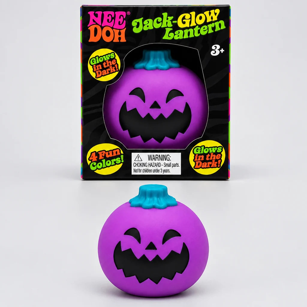 Nee Doh Glow Lantern | Purple GITD Jack | Toylandeu™
