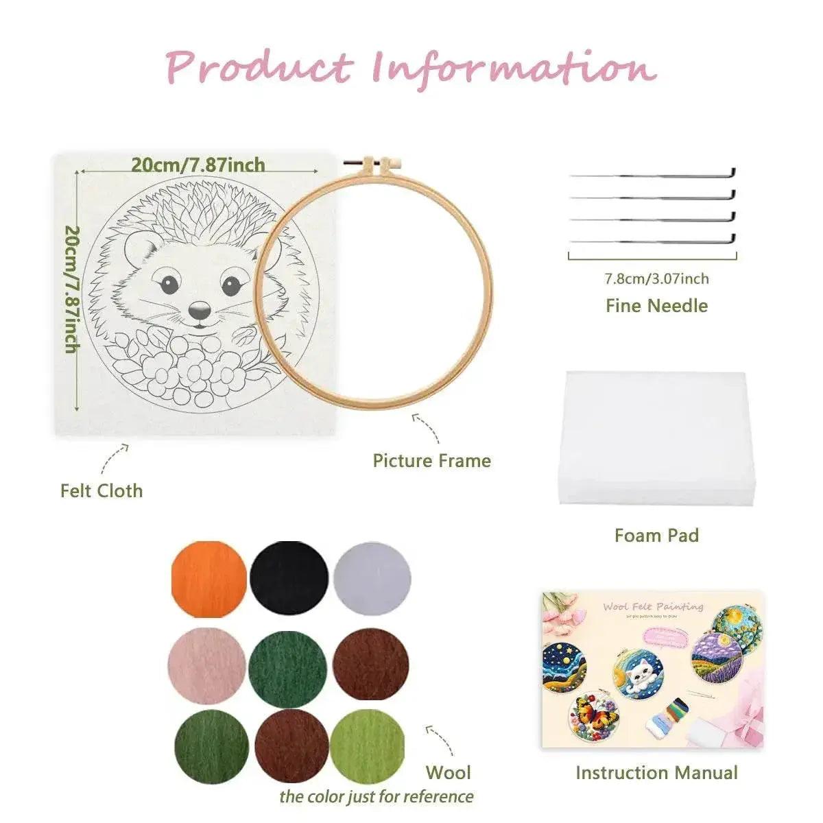  RUOPOTY Landscape Pattern Needle Felting Kit for Beginners DIY Wool Needle Felting Starter Set for Home Decoration -  ToylandEU™