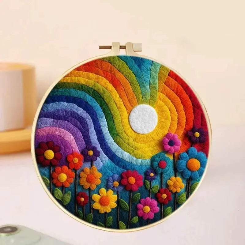 Needle Felting Kit Wool Felting Handmade Natural Scenery Felt Needle Set Accessories Wool Paintings Gift - ToylandEU