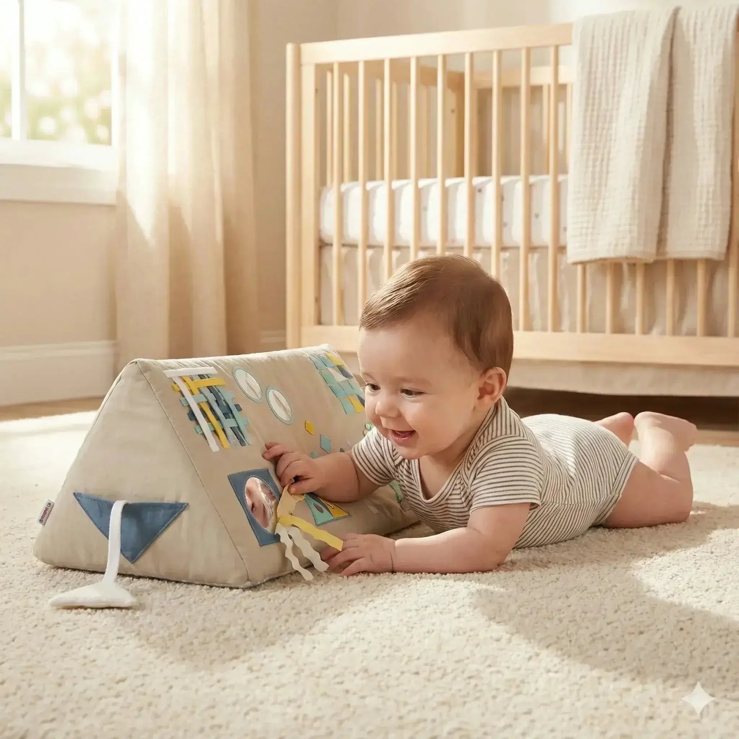 Luxurious Tummy Time Toy For Babies Promotes Motor Skills Development - ToylandEU