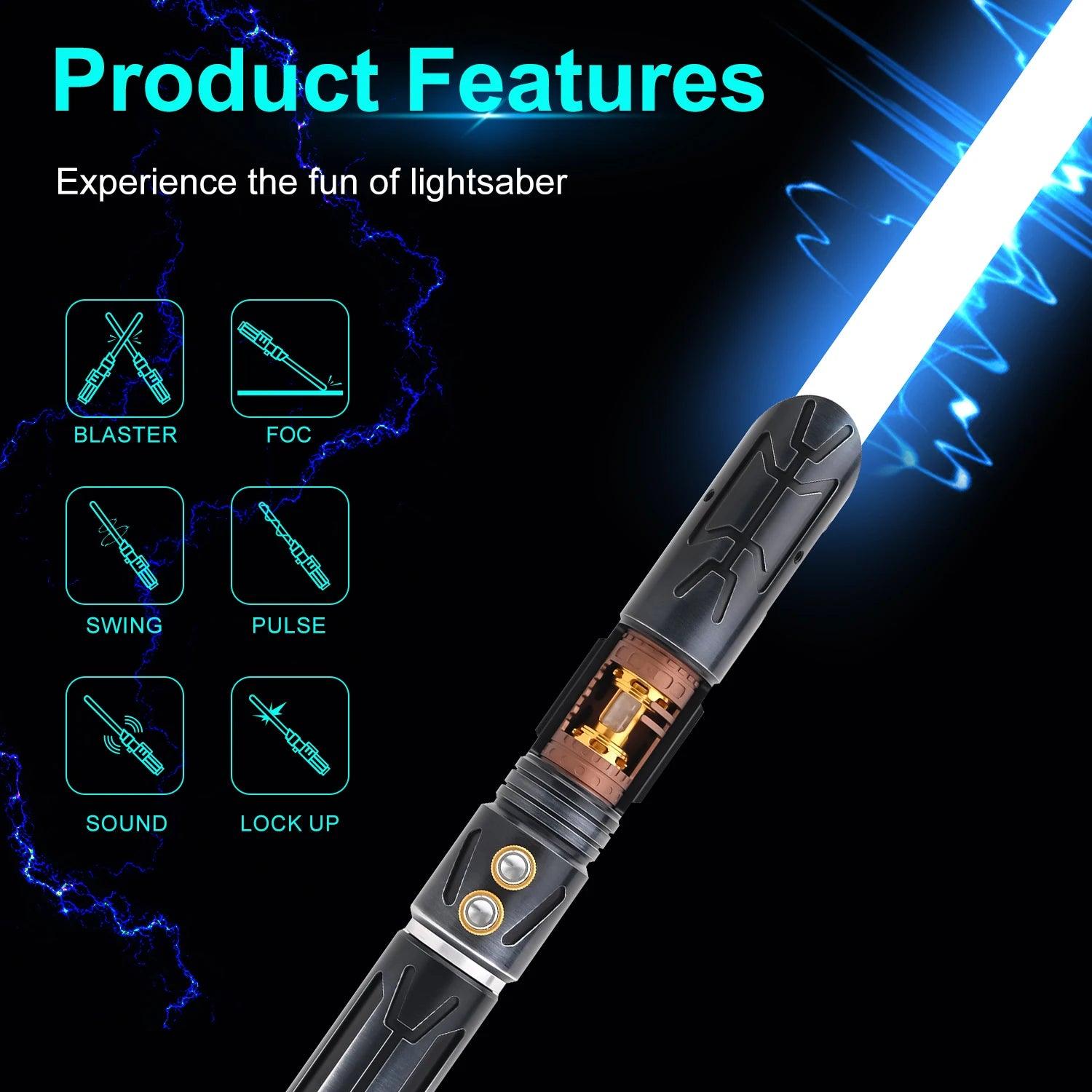  Neo Pixel Lightsaber | RGB Metal Handle | Toylandeu™ 
