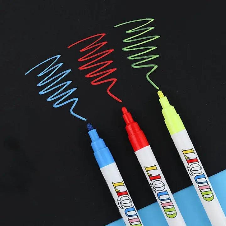  Neon Color Liquid Chalk Markers Erasable 12 Pack -  ToylandEU™