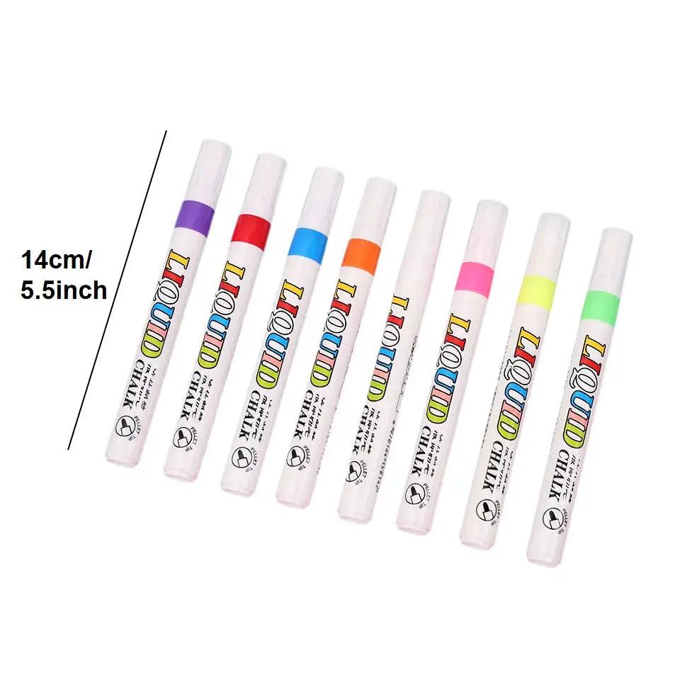  Neon Color Liquid Chalk Markers Erasable 12 Pack -  ToylandEU™