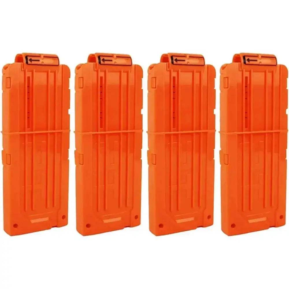 Nerf Dart Clips Four Pack Quick Reload Magazine Clips Orange - ToylandEU