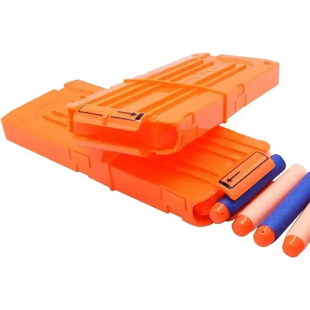 Nerf Dart Clips Four Pack Quick Reload Magazine Clips Orange - ToylandEU