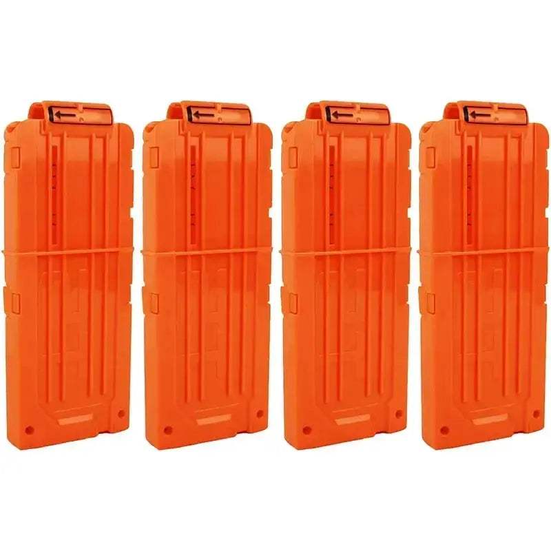 Nerf Dart Clips Four Pack Quick Reload Magazine Clips Orange - ToylandEU