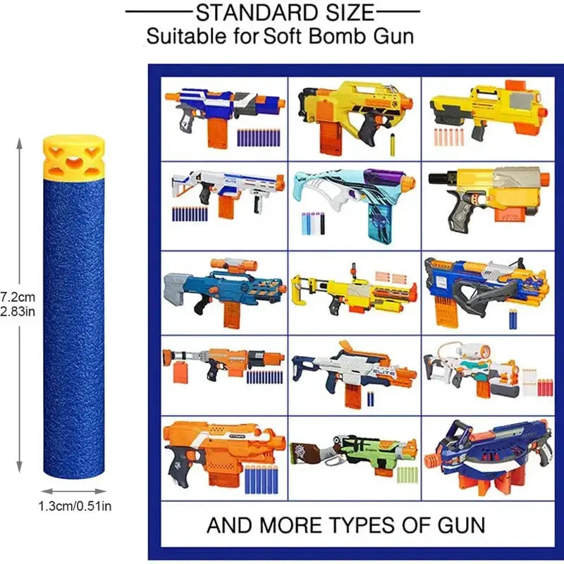 Nerf Darts Refills Soft Head For N Strike Elite Blue - ToylandEU