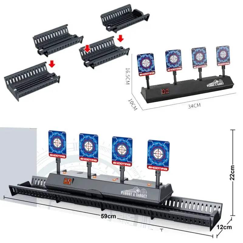 Nerf Gun Auto Reset Target With Sound Lights Scoring - ToylandEU