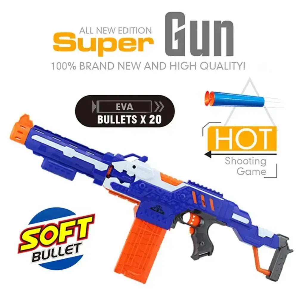 Nerf Gun Electric Darts Foam Bullets Toy Safe Fun Play - ToylandEU