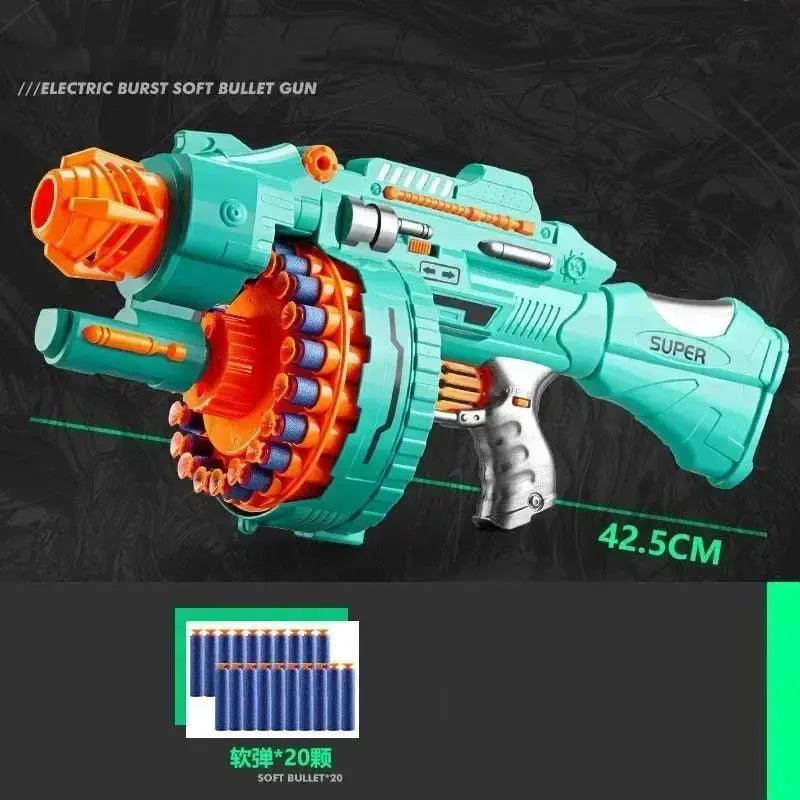  Nerf Gun Gatling Blaster With Soft Bullets For Kids -  ToylandEU™