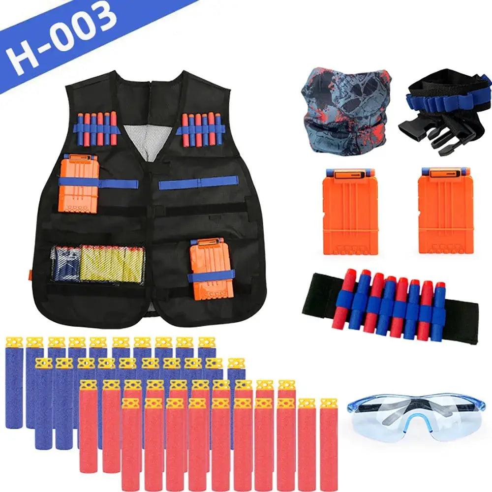  Nerf Gun Accessories Tactical Vest Kit With Darts And Mask -  ToylandEU™