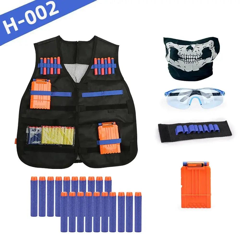  Nerf Gun Accessories Tactical Vest Kit With Darts And Mask -  ToylandEU™