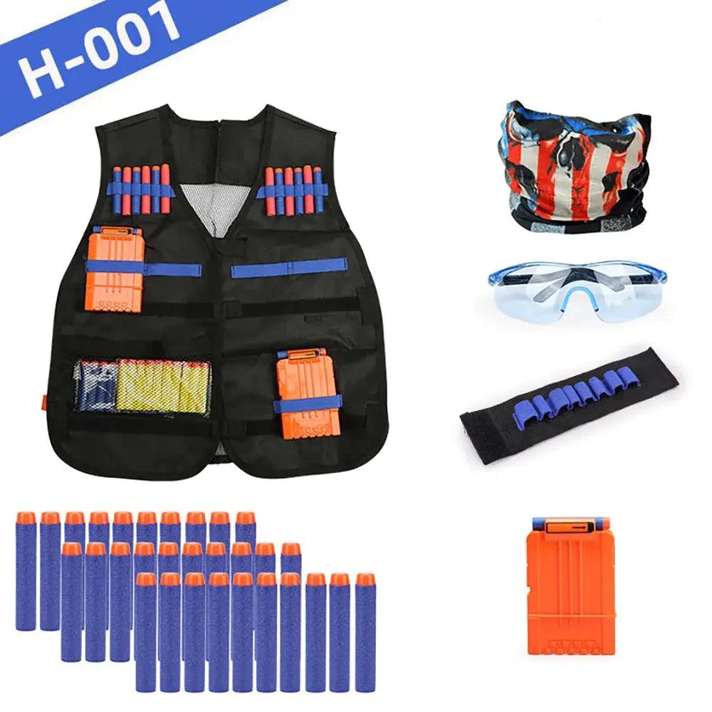  Nerf Gun Accessories Tactical Vest Kit With Darts And Mask -  ToylandEU™