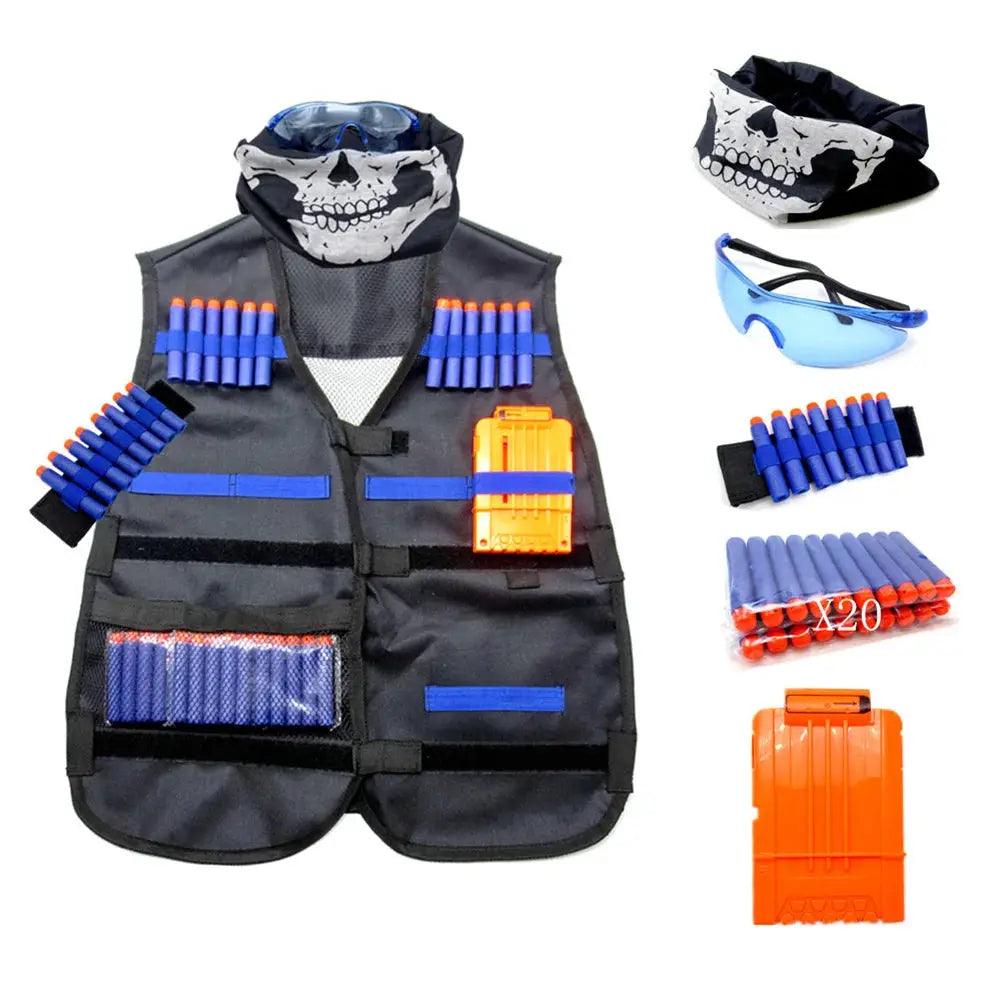  Kids Nerf Vest Kit Complete Tactical Gear With Darts -  ToylandEU™