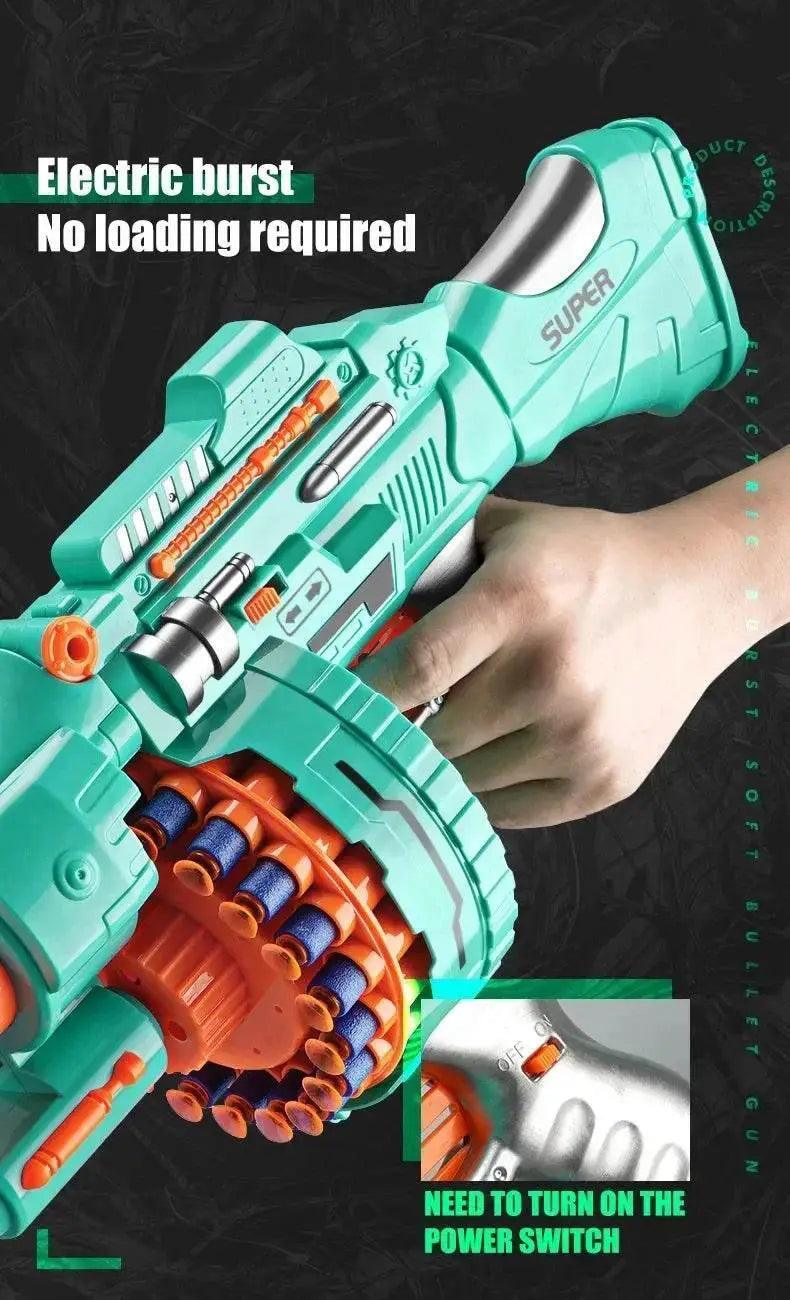  Nerfs Gun Toy Children's Electric Continuous Shooting Gatling -  ToylandEU™
