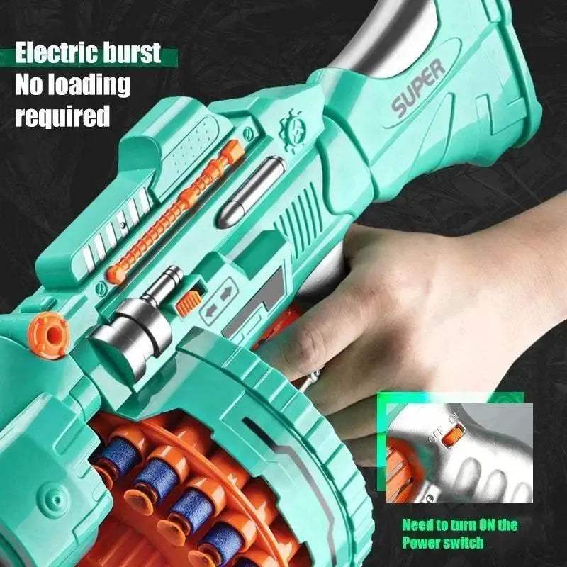  Nerfs Gun Toy Children's Electric Continuous Shooting Gatling -  ToylandEU™