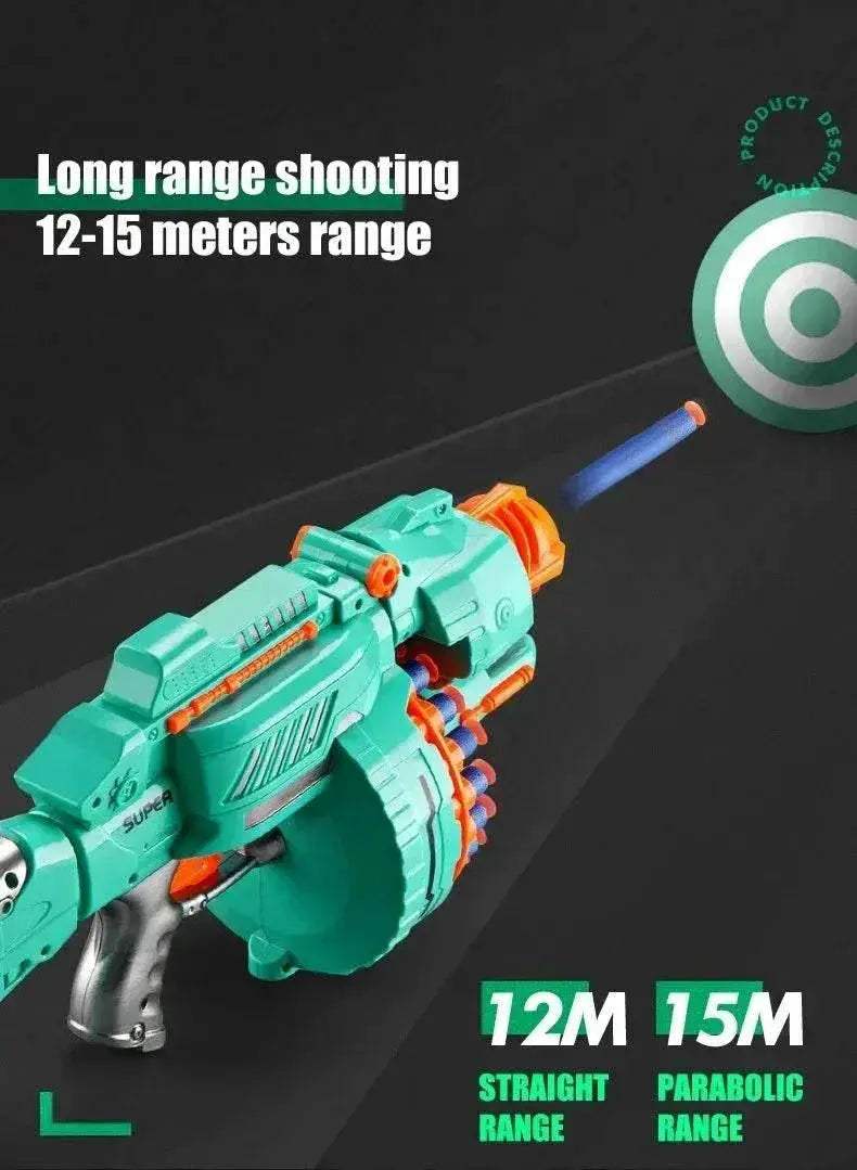  Nerfs Gun Toy Children's Electric Continuous Shooting Gatling -  ToylandEU™