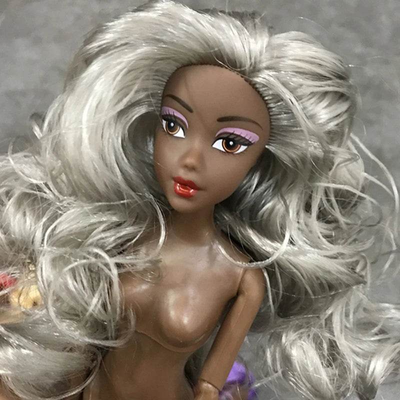 New 1/6 BJD Doll Movable Joints Dark Skin 30cm Baby Girls - ToylandEU