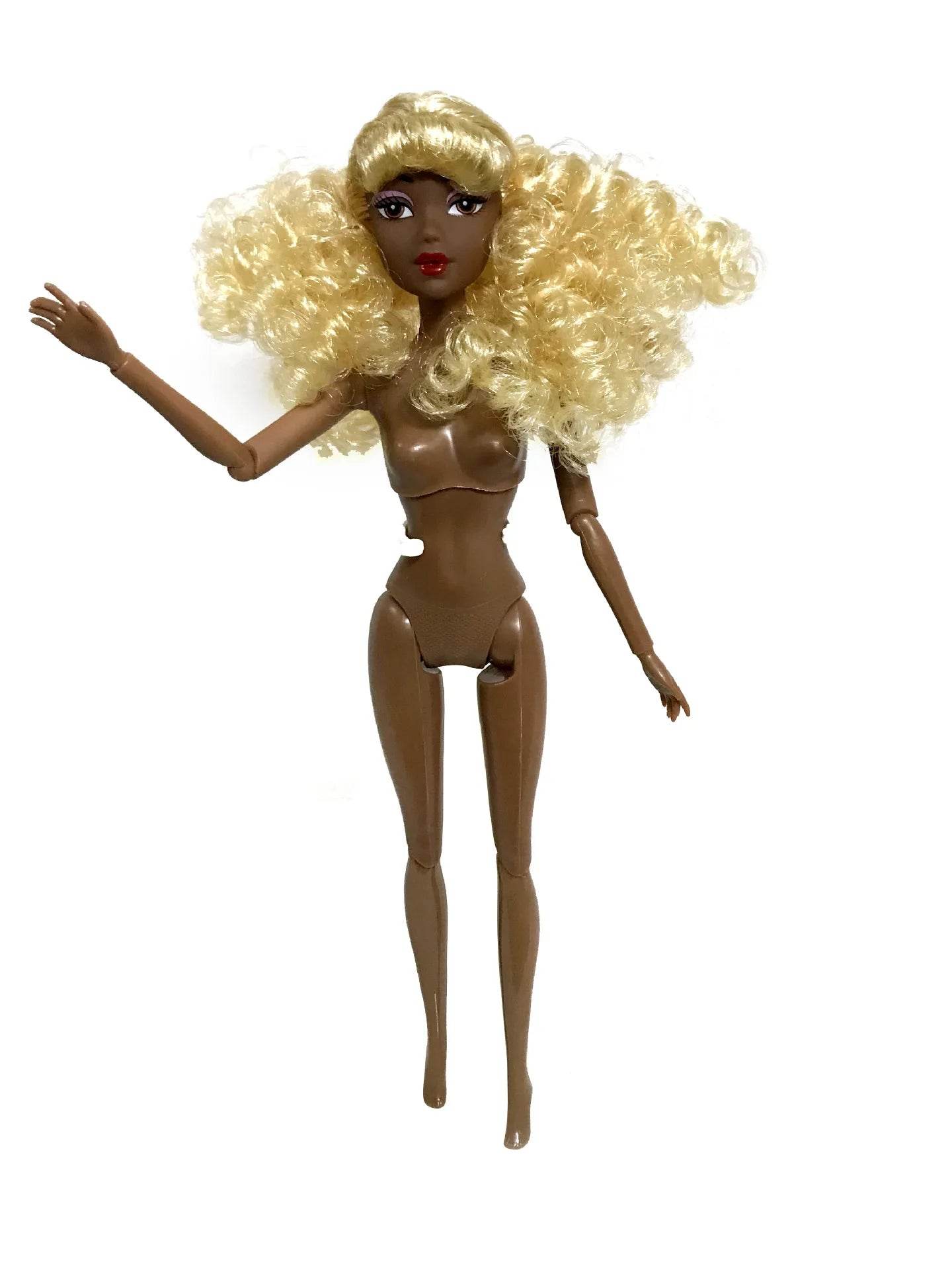 New 1/6 BJD Doll Movable Joints Dark Skin 30cm Baby Girls - ToylandEU