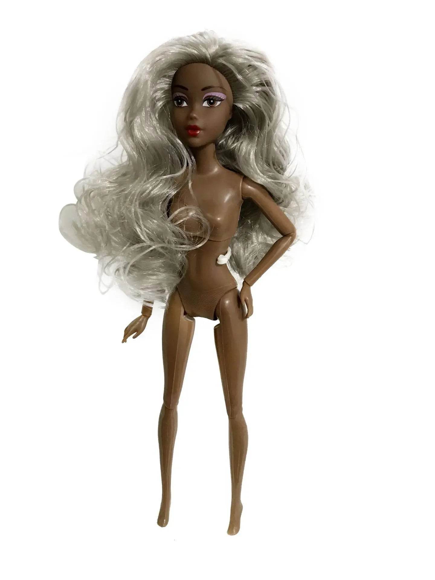 New 1/6 BJD Doll Movable Joints Dark Skin 30cm Baby Girls - ToylandEU