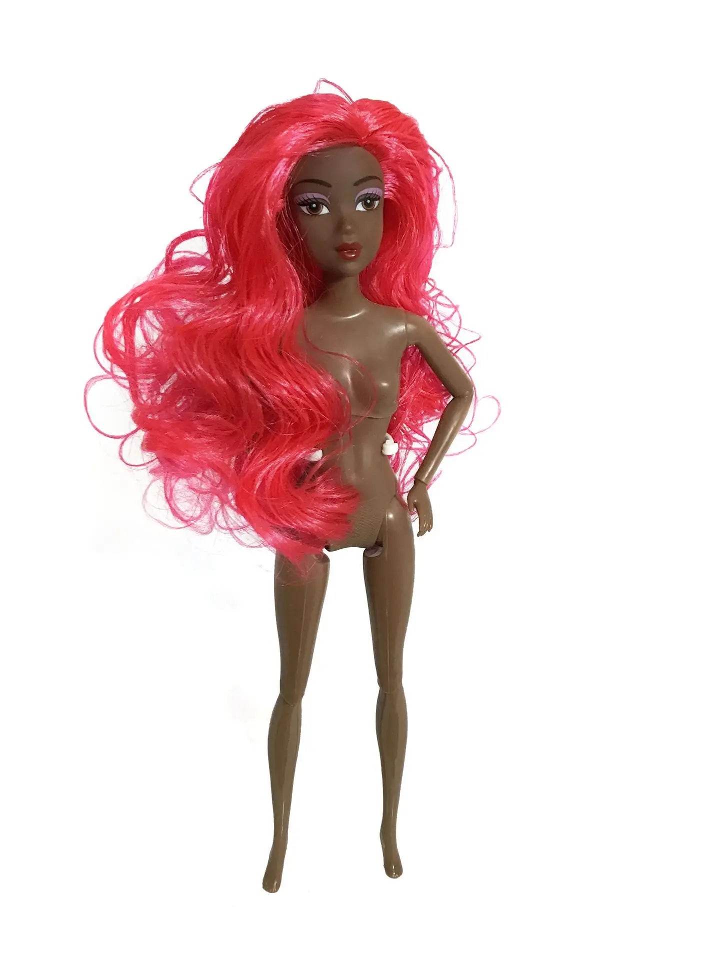 New 1/6 BJD Doll Movable Joints Dark Skin 30cm Baby Girls - ToylandEU