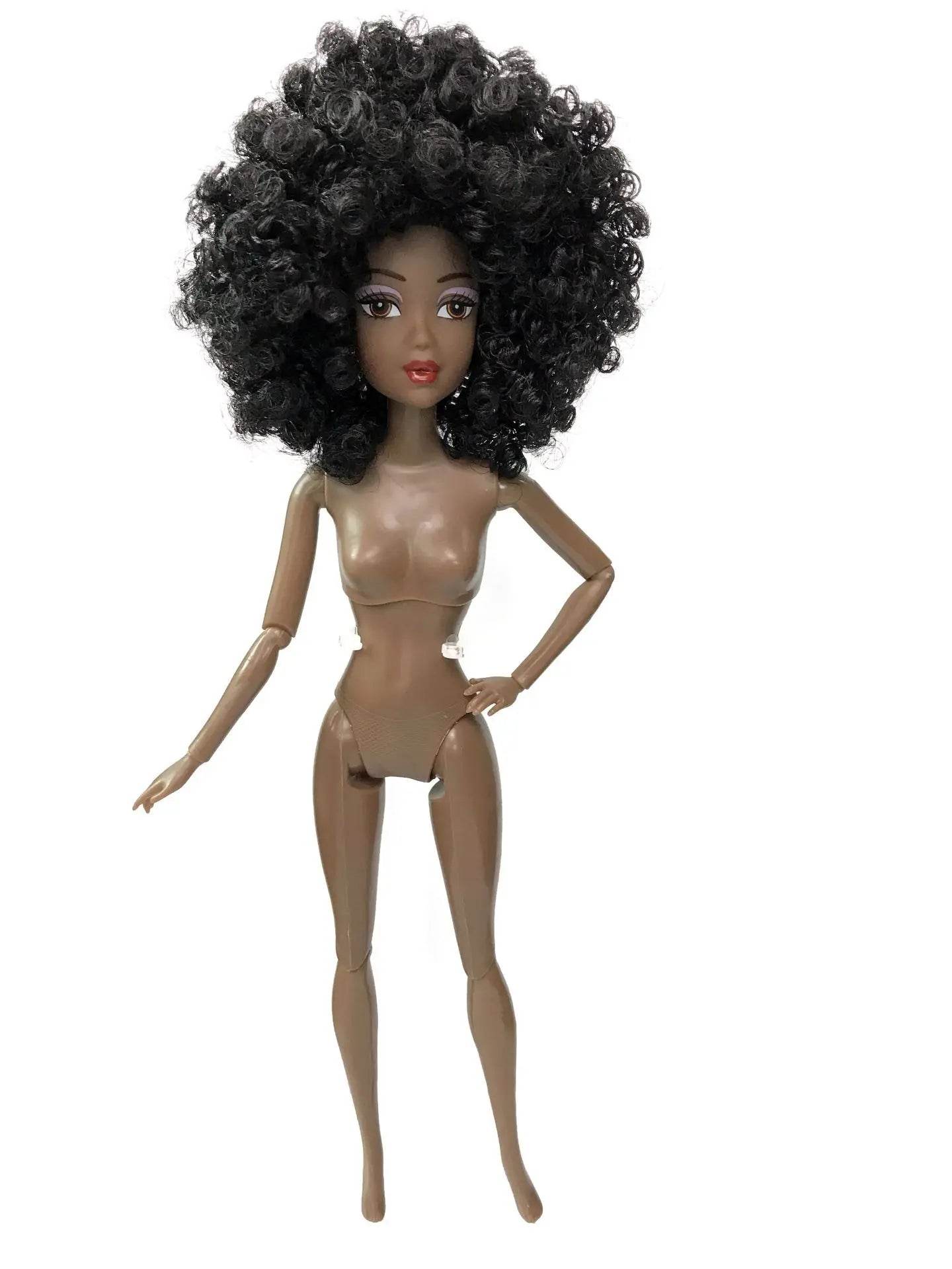 New 1/6 BJD Doll Movable Joints Dark Skin 30cm Baby Girls - ToylandEU