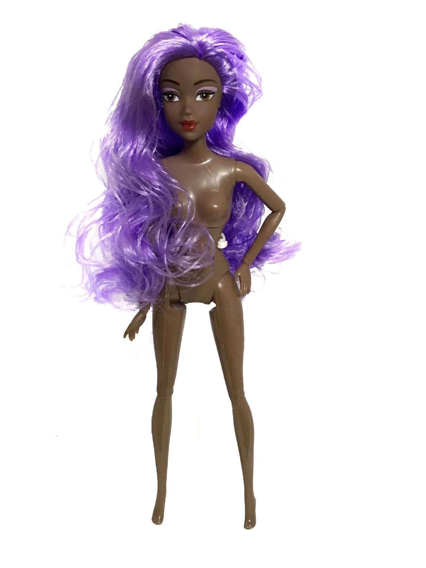 New 1/6 BJD Doll Movable Joints Dark Skin 30cm Baby Girls - ToylandEU