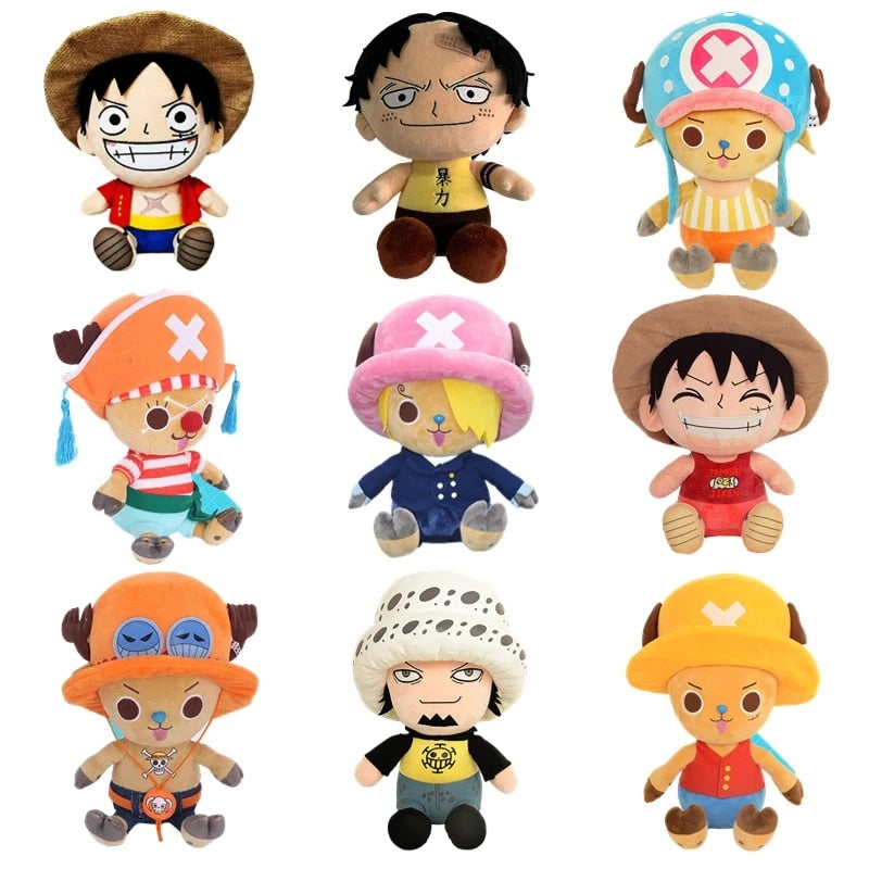 One Piece Plush Toy Collection: Luffy, Chopper, Ace, Law Stuffed Animals - ToylandEU