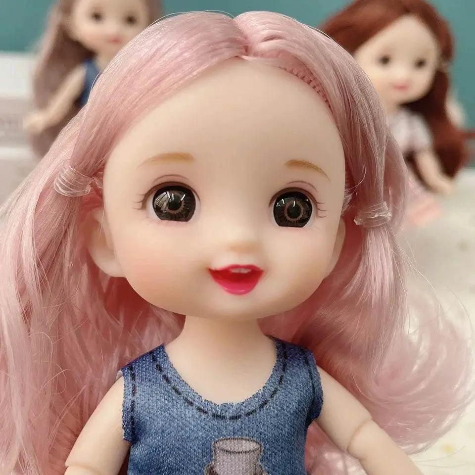  New 16 cm BJD Mini Doll With Big Eyes For Dress Up -  ToylandEU™