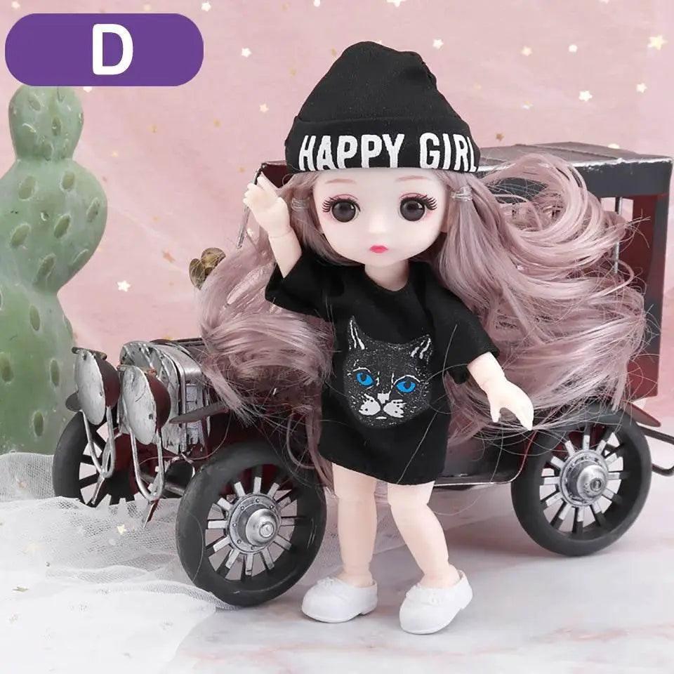  New 16 cm BJD Mini Doll With Big Eyes For Dress Up -  ToylandEU™