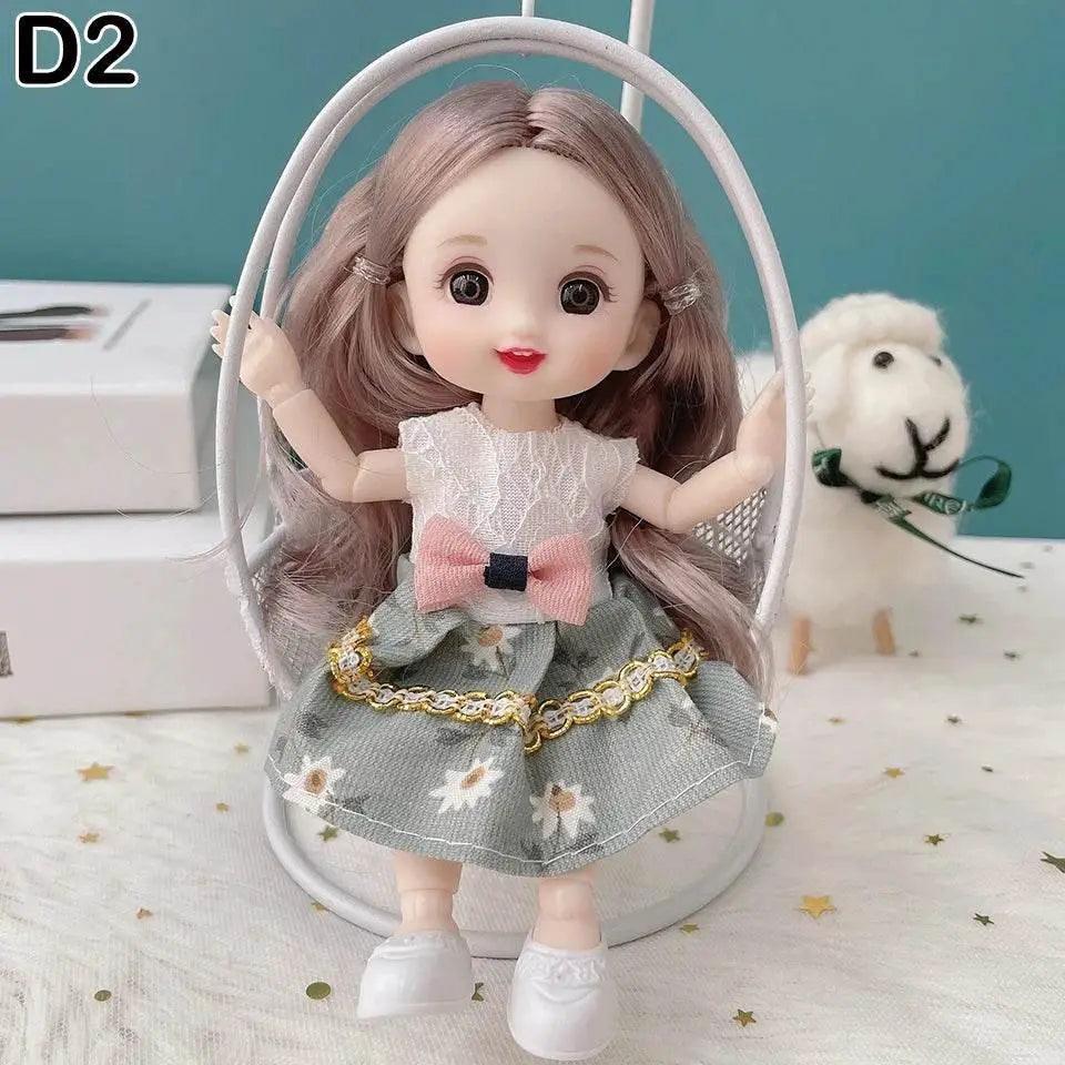  New 16 cm BJD Mini Doll With Big Eyes For Dress Up -  ToylandEU™