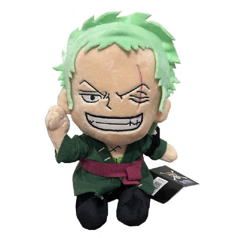 New 25cm One Piece Anime Figures Cosplay Plush Toys Zoro Luffy Chopper - ToylandEU