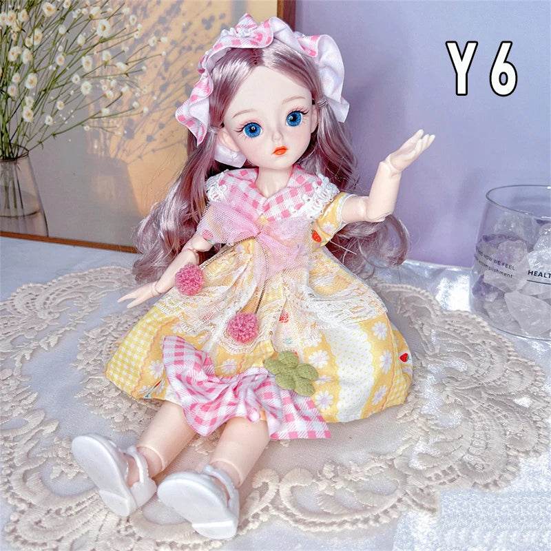 New 30cm 1/6 Girls BJD Anime Dolls with Clothes for Kids - ToylandEU