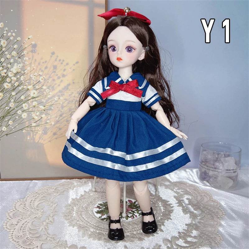 New 30cm 1/6 Girls BJD Anime Dolls with Clothes for Kids - ToylandEU
