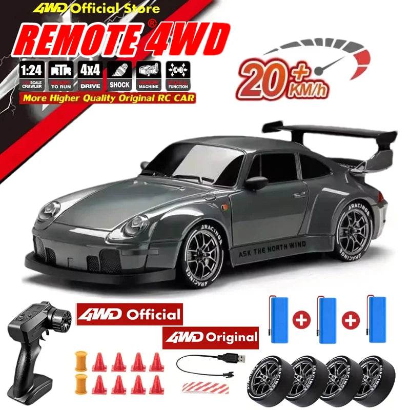 New 4WD Remote Control Car Drift 1 24 Scale For Boys - ToylandEU