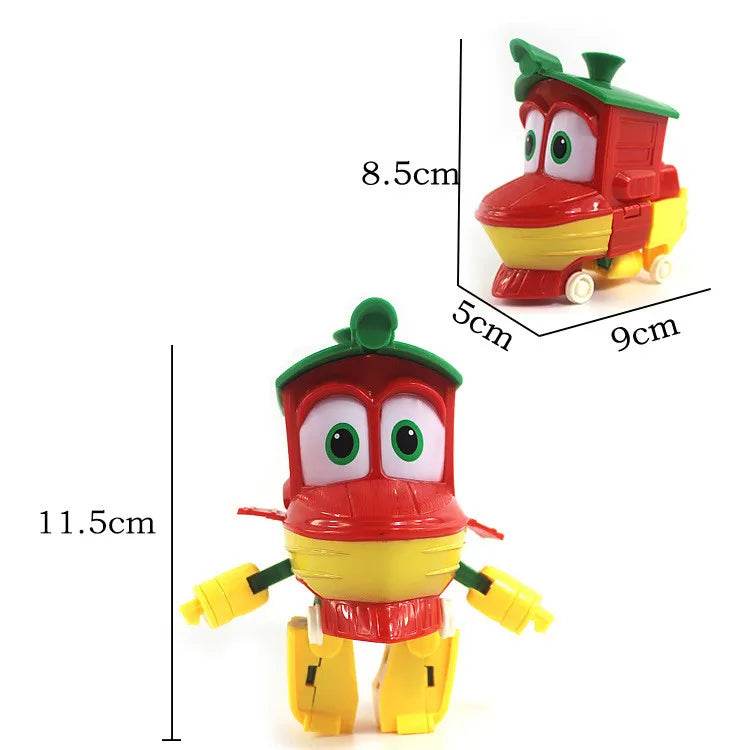 New 4pcs Lot Robot Trains Figures Action Figure Toys Robot Trains Kay, Alf, Duke, Jeffrey, Selly, Victor, Gary, Maxie - ToylandEU