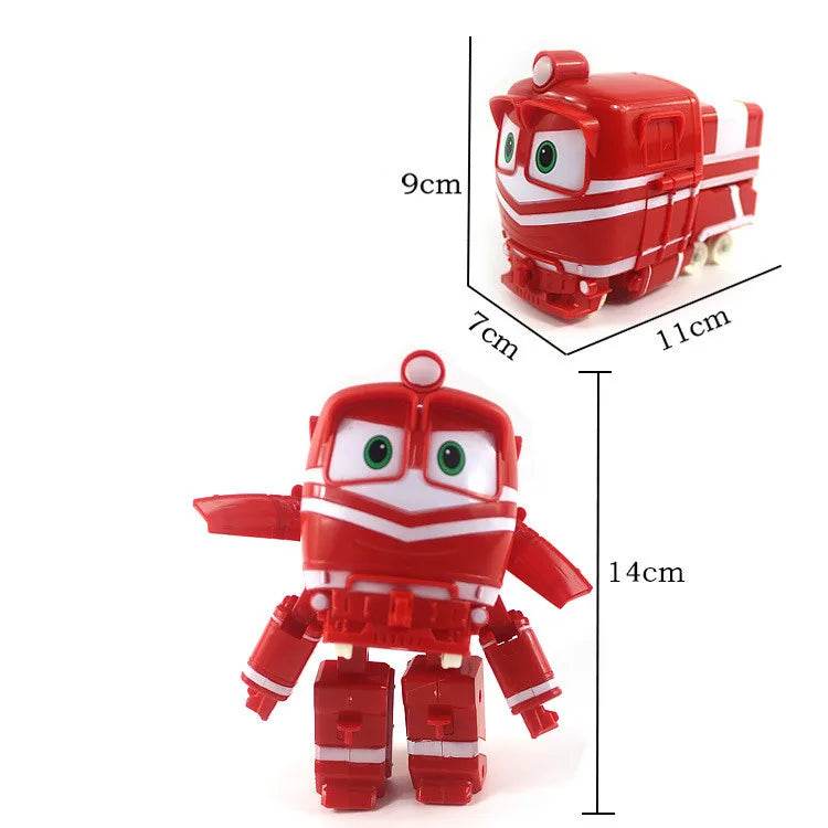 New 4pcs Lot Robot Trains Figures Action Figure Toys Robot Trains Kay, Alf, Duke, Jeffrey, Selly, Victor, Gary, Maxie - ToylandEU