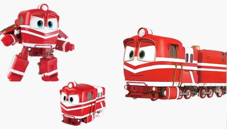 New 4pcs Lot Robot Trains Transformation Robot Action Figures - ToylandEU