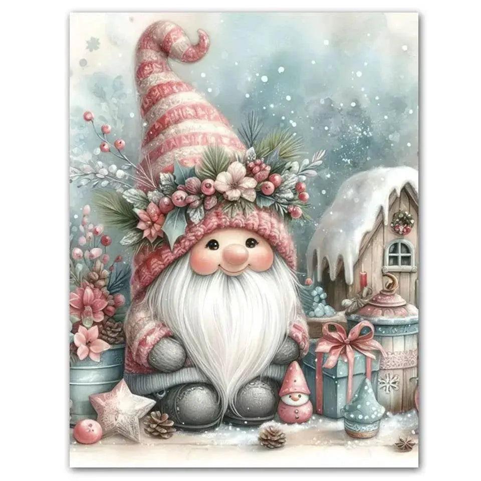 New 5D DIY Diamond Painting Kit - Cartoon Christmas Gnome Mosaic Embroidery for Home Wall Art Decor -  ToylandEU™