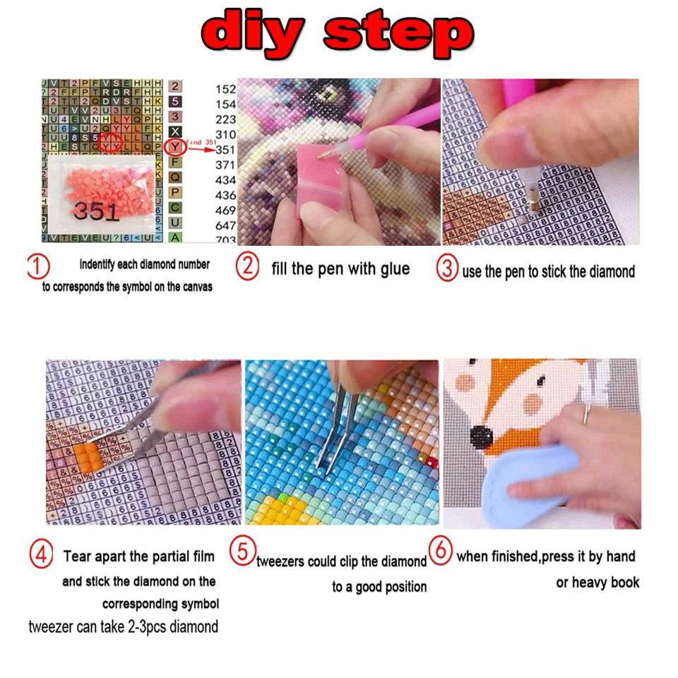 New 5D DIY Diamond Painting Kit - Cartoon Christmas Gnome Mosaic Embroidery for Home Wall Art Decor - ToylandEU