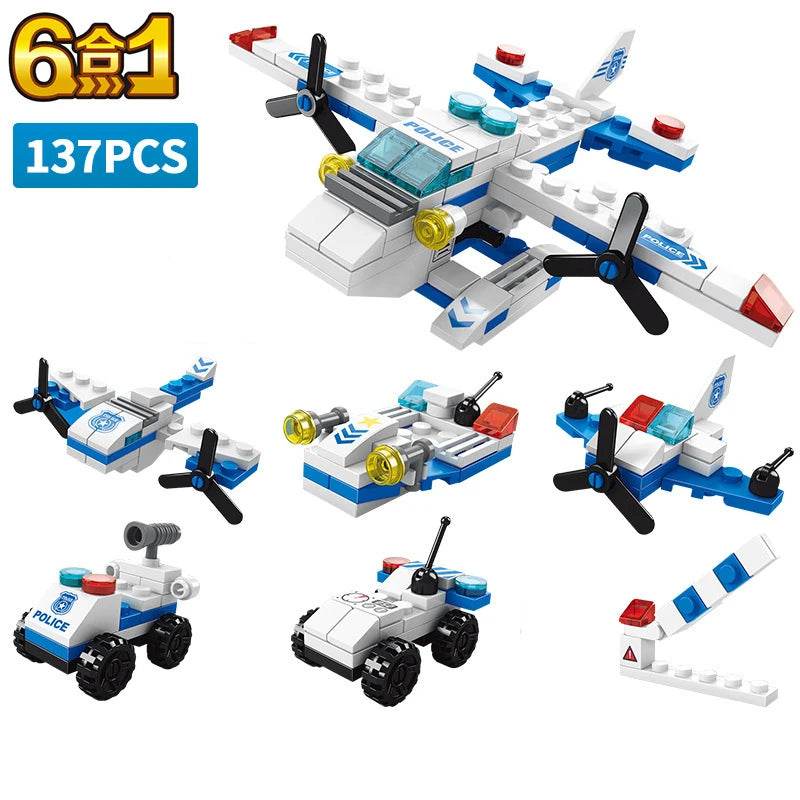 New 6in1 Police City Building Blocks Set For Kids Play - ToylandEU