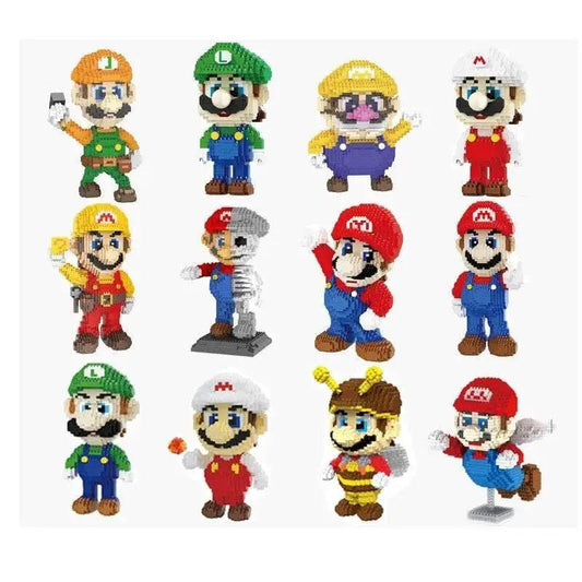  New Anime Mini Blocks Cute Cartoon Peach Luigi Building Bricks Toys for Children Present Bowser Valentine Girls Boy Juguetes -  ToylandEU™