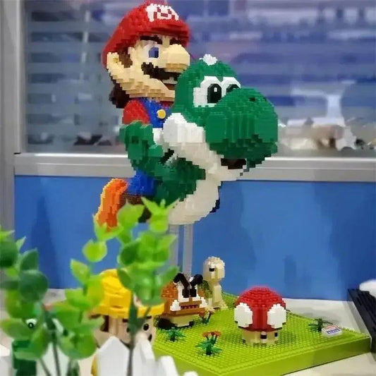  New Anime Mini Blocks Cute Cartoon Peach Luigi Building Bricks Toys for Children Present Bowser Valentine Girls Boy Juguetes -  ToylandEU™