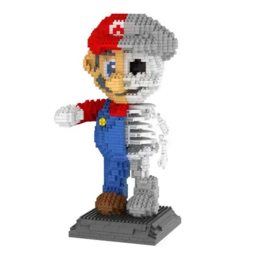 New Anime Mini Blocks Cute Cartoon Peach Luigi Building Bricks Toys for Children Present Bowser Valentine Girls Boy Juguetes - ToylandEU