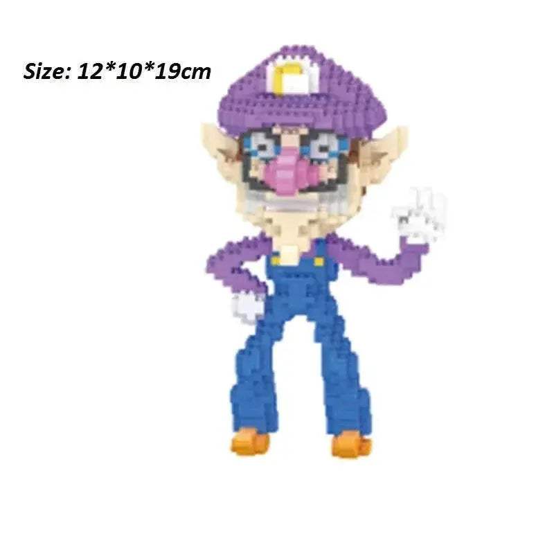 New Anime Mini Blocks Cute Cartoon Peach Luigi Building Bricks Toys for Children Present Bowser Valentine Girls Boy Juguetes - ToylandEU