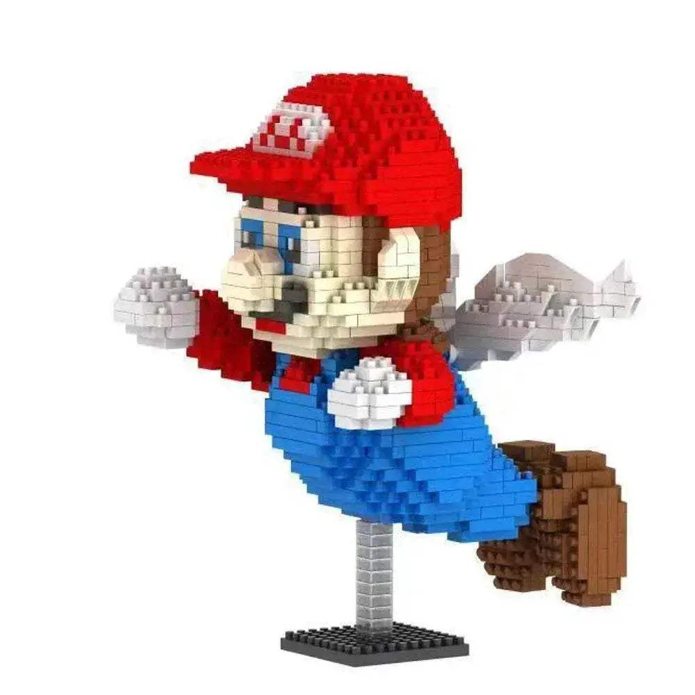 New Anime Mini Blocks Cute Cartoon Peach Luigi Building Bricks Toys for Children Present Bowser Valentine Girls Boy Juguetes - ToylandEU
