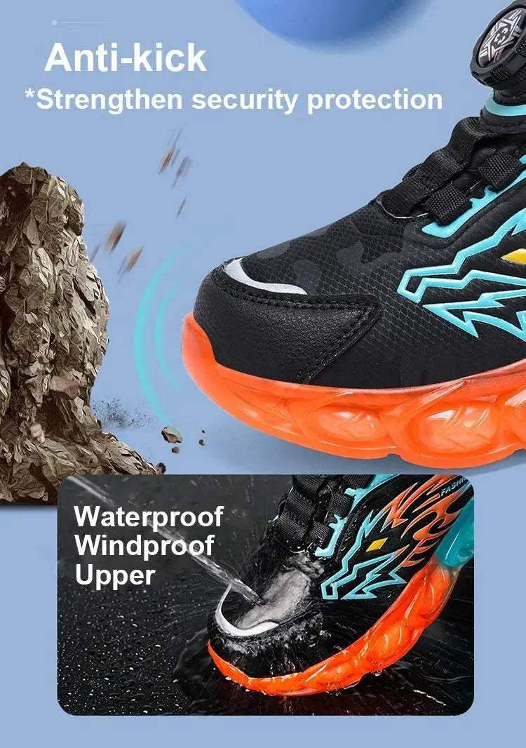 New Anti-skid Leather Kids Sneakers for Boys Running - ToylandEU
