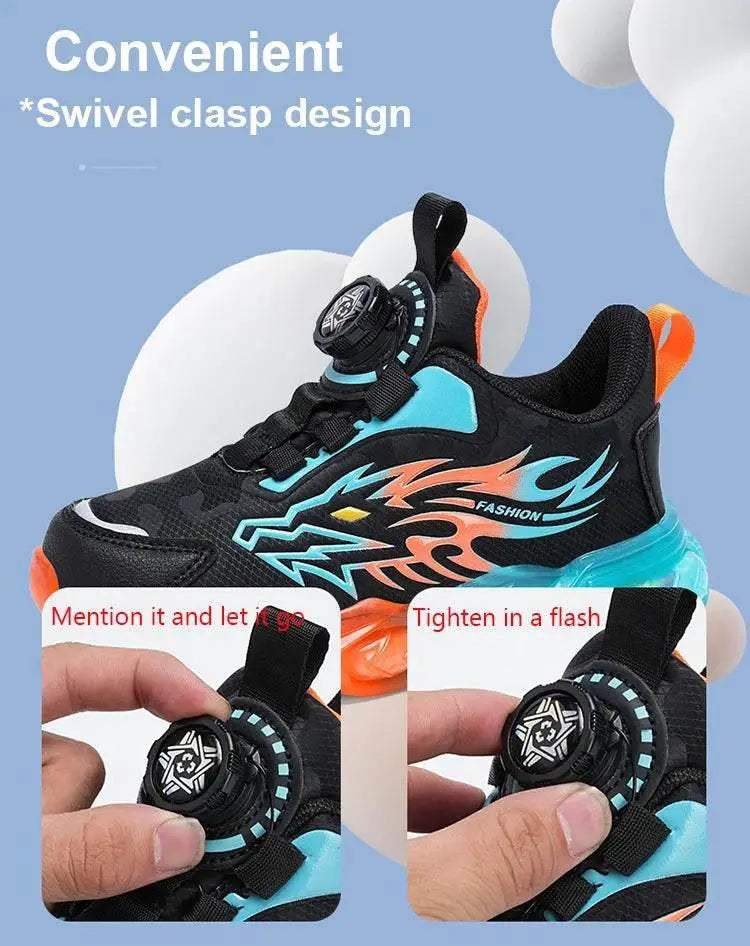 New Anti-skid Leather Kids Sneakers for Boys Running - ToylandEU
