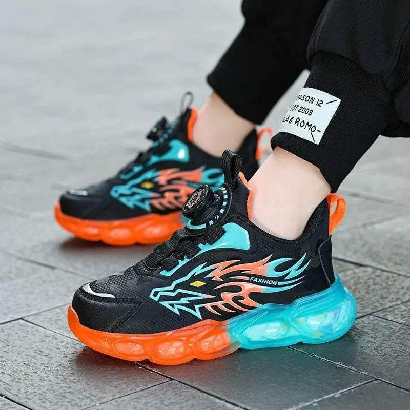 New Anti-skid Leather Kids Sneakers for Boys Running - ToylandEU