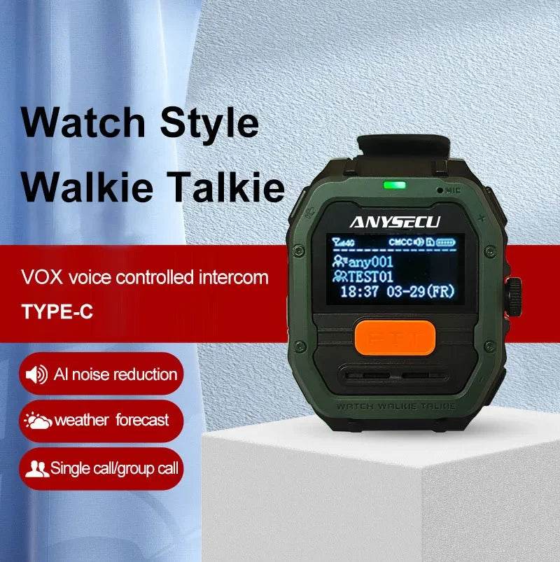 New Anysecu Radio C100 Global PTT Watch Radio Unlimited Talk - ToylandEU